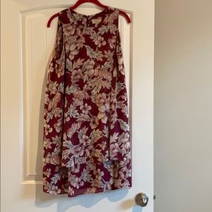 Sleeveless Swing Floral Dress
